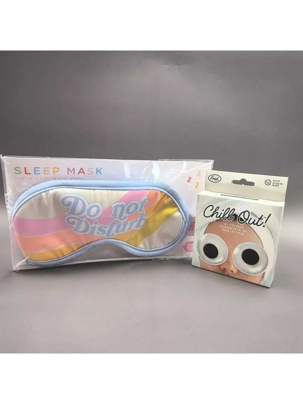 LOT Chill Out Gel Eyepads Googly Eyes - Do Not Disturb Sleep Mask